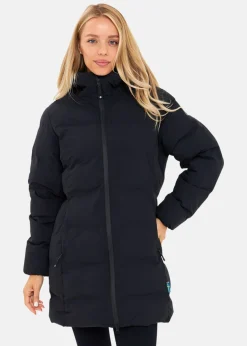 Hot Cobolt PUFFER LONG BLACK