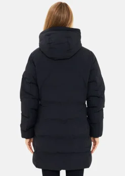 Hot Cobolt PUFFER LONG BLACK