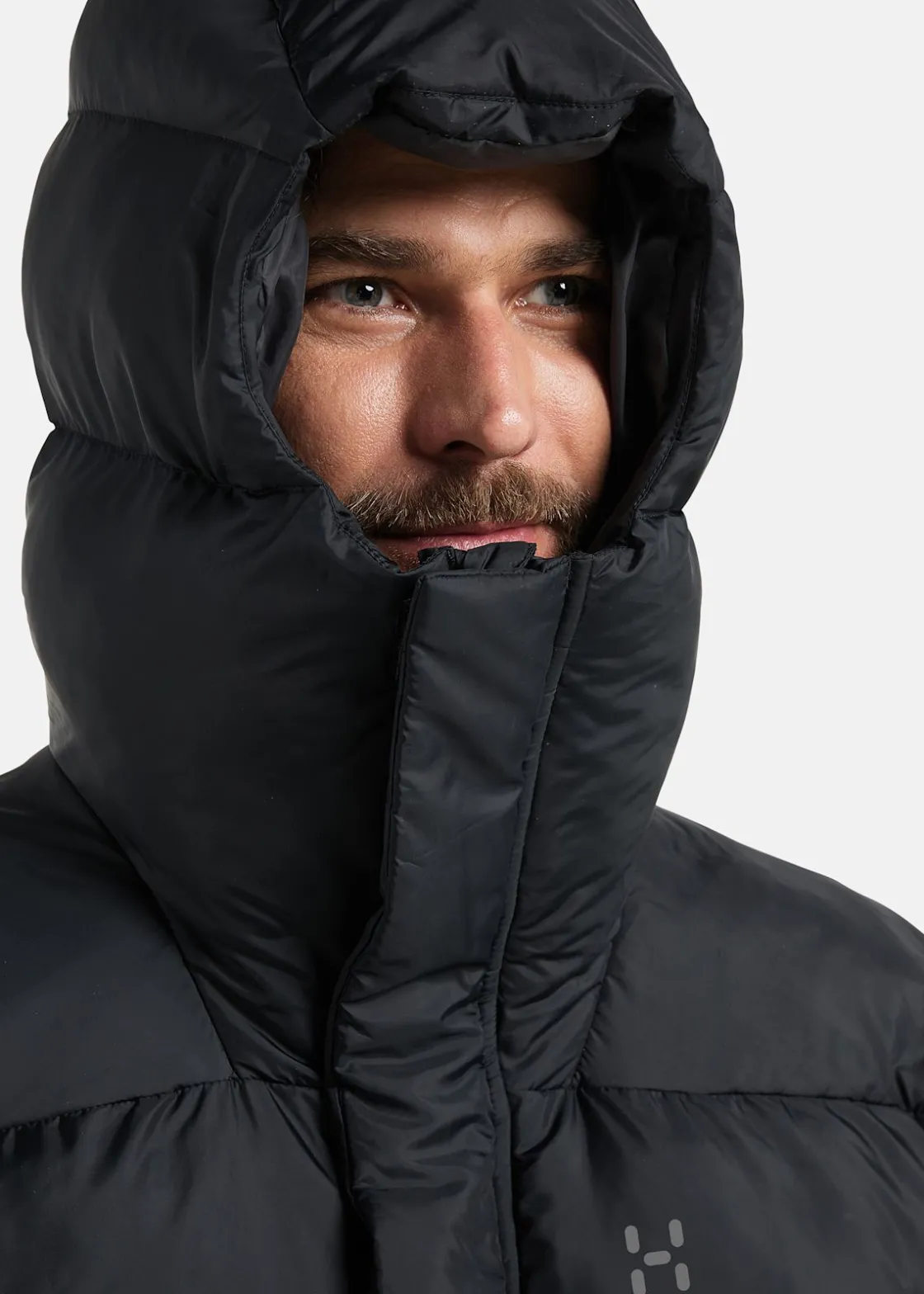 Clearance Haglöfs Puffy Mimic II Hood Men True Black