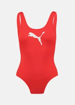 Clearance Puma SWIM WOMEN SWIMSUIT 1P red