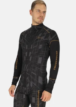 Online Swedemount Race Half Zip Top Black/Charcoal