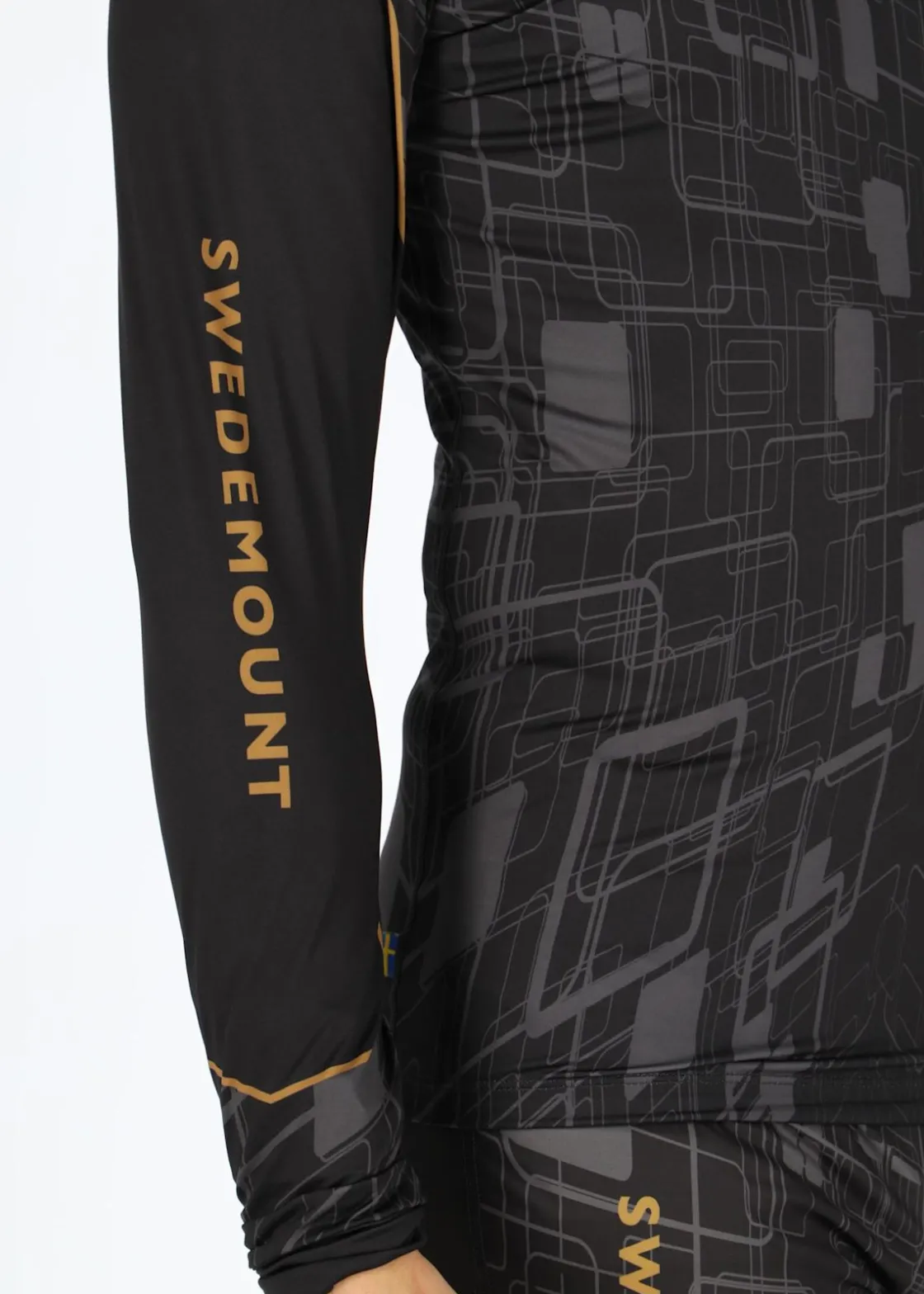 Online Swedemount Race Half Zip Top Black/Charcoal