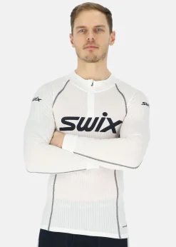 Outlet Swix RaceX bodyw halfzip M Bright white