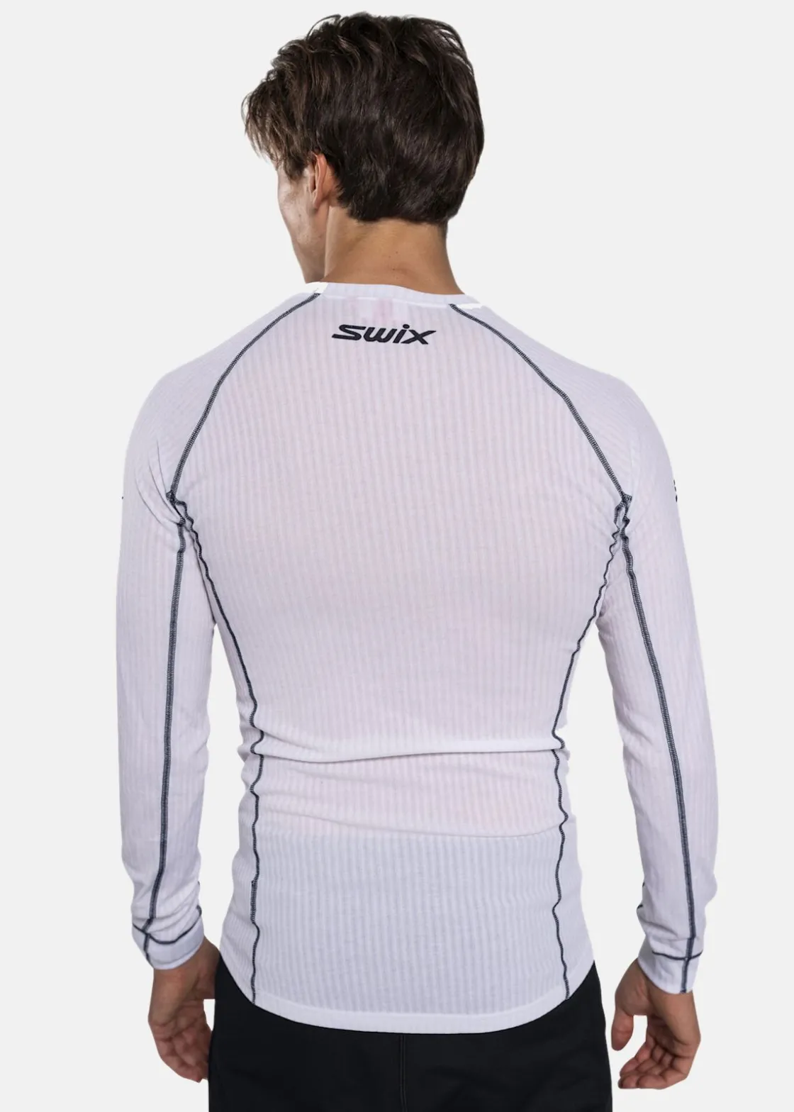 Outlet Swix RaceX Classic Long Sleeve M Bright White/ Dark Navy