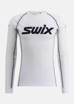 Outlet Swix RaceX Classic Long Sleeve M Bright White/ Dark Navy