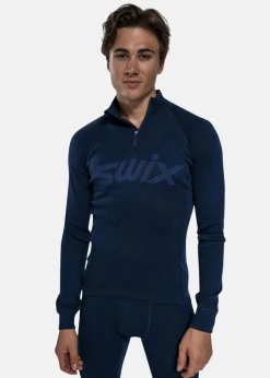 Hot Swix RaceX Merino Half Zip M Dark navy