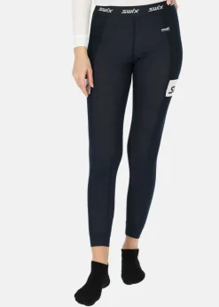 Sale Swix RaceX Warm Bodyw Pants Womens Dark navy