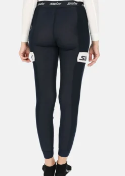 Sale Swix RaceX Warm Bodyw Pants Womens Dark navy