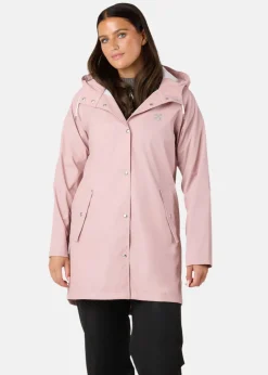 Online X-trail Rain Coat W Dusty Rose