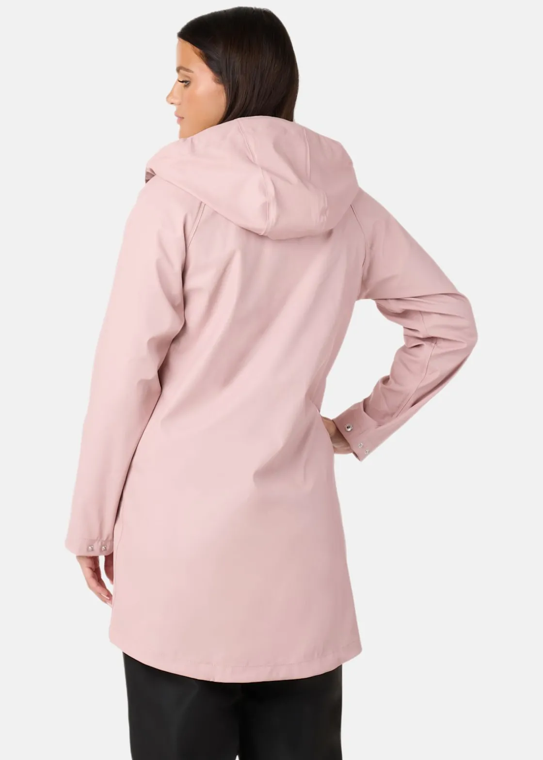 Online X-trail Rain Coat W Dusty Rose