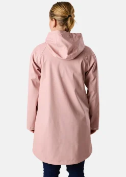 Online X-trail Rain Coat W Dusty Rose