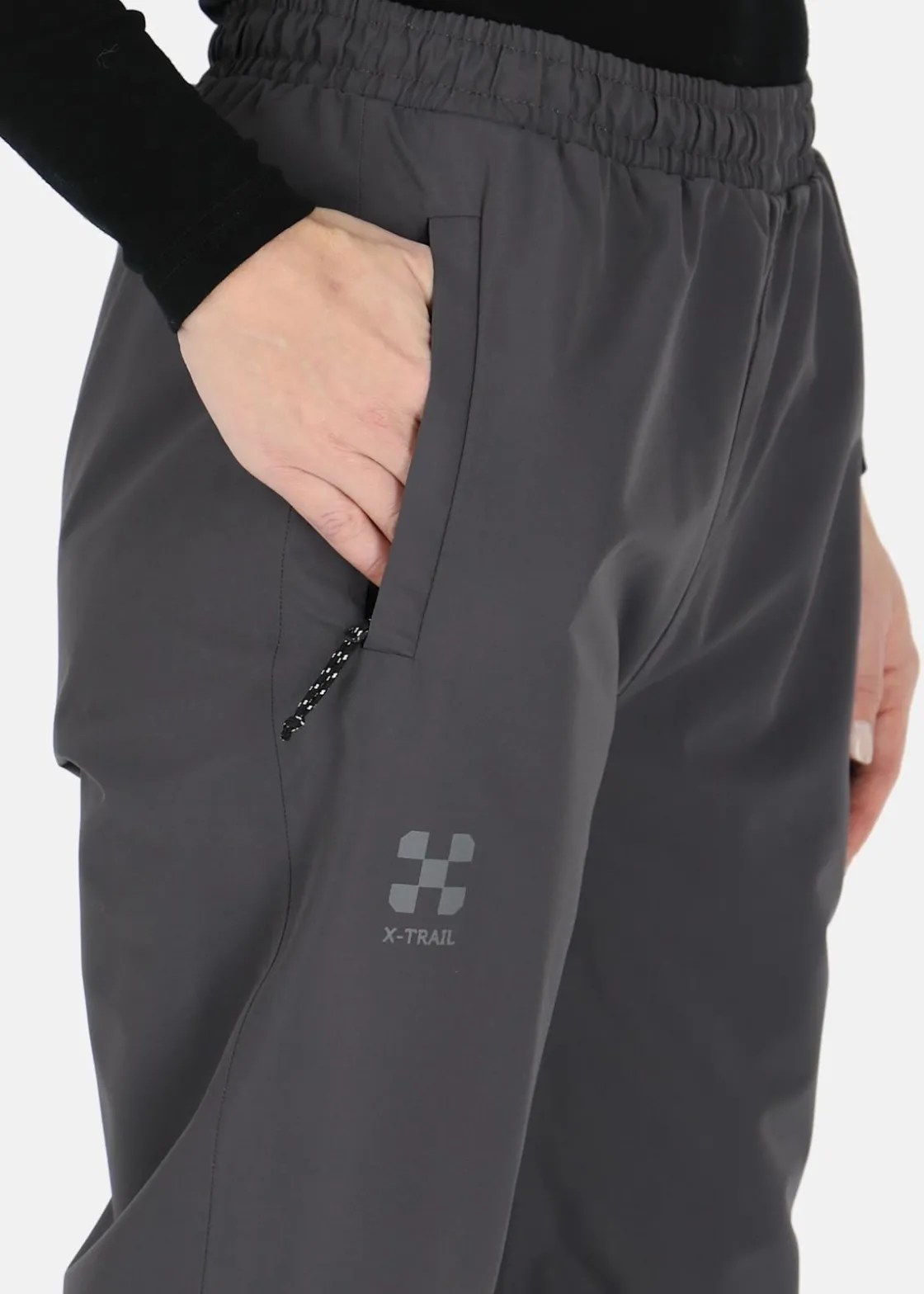 Online X-trail Rain Shell Pants W Charcoal