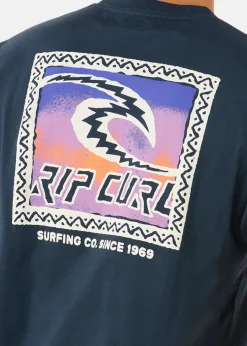 Discount Rip Curl RAW ENERGY TRAD TEE DARK NAVY