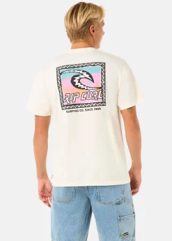 Hot Rip Curl RAW ENERGY TRAD TEE BONE