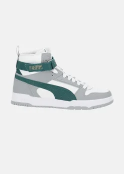 Sale Puma RBD Game Jr PUMA White-Malachite-Cool Mid Gray-Gold