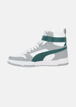 Sale Puma RBD Game Jr PUMA White-Malachite-Cool Mid Gray-Gold