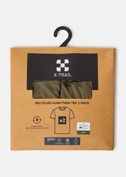 Hot X-trail Recycled Function Tee 2-Pack Olive