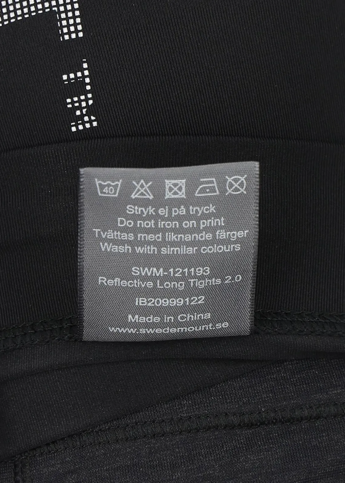 Swedemount Reflective Long Tights 2.0 Black