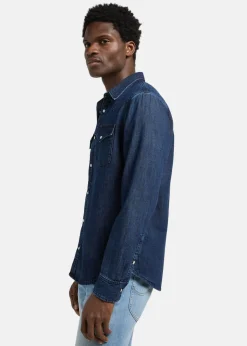 Hot Lee REGULAR_WESTERN_SHIRT RINSE MEDIUM DENIM