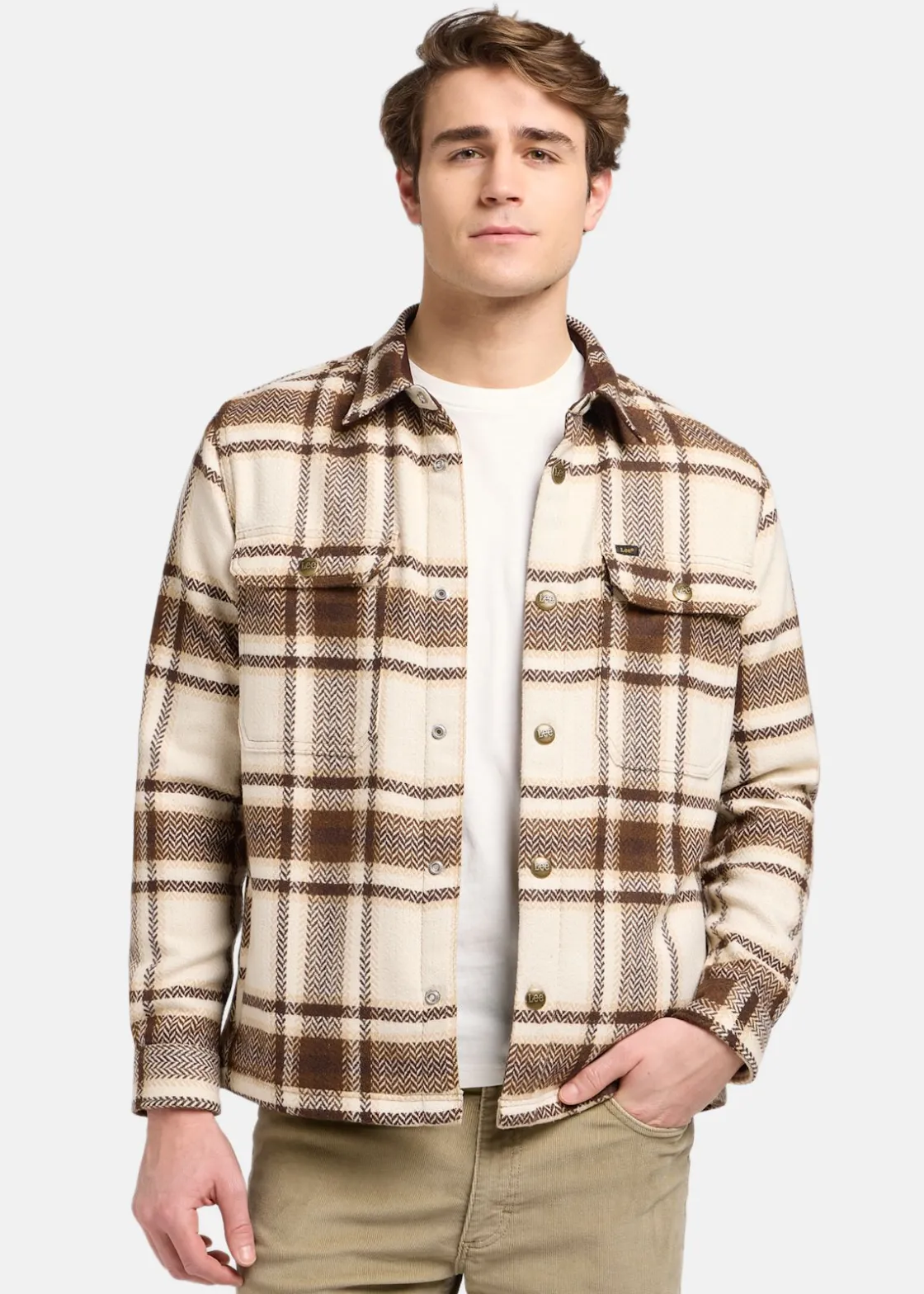 Clearance Lee RELAXED_OVERSHIRT ARABICA_PLAI