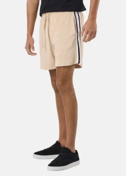 Clearance Denim Factory Resort Shorts Taupe Stripe