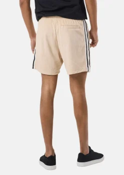 Clearance Denim Factory Resort Shorts Taupe Stripe