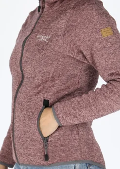 Clearance Swedemount Reykjavik Fleece Hood Jacket 2.0 W Dusty Rose Melange