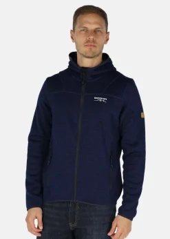 New Swedemount Reykjavik Fleece Hood Jacket 2.0 Navy Melange