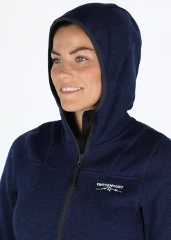 Clearance Swedemount Reykjavik Fleece Hood Jacket 2.0 W Navy Melange