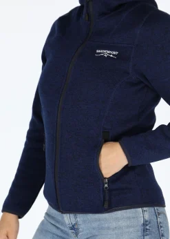 Clearance Swedemount Reykjavik Fleece Hood Jacket 2.0 W Navy Melange
