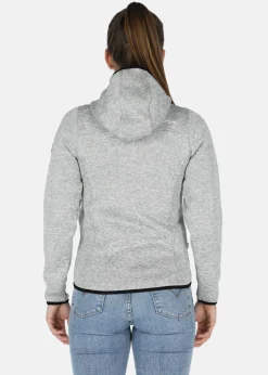 New Swedemount Reykjavik Fleece Hood Jacket 2.0 W Grey Melange