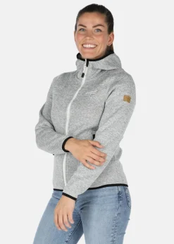 New Swedemount Reykjavik Fleece Hood Jacket 2.0 W Grey Melange