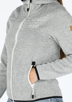 New Swedemount Reykjavik Fleece Hood Jacket 2.0 W Grey Melange