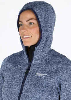 New Swedemount Reykjavik Fleece Hood Jacket 2.0 W Lt. Blue Melange