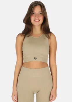 Ellen New York Rib Seamless Bra Cappuccino