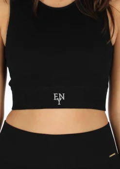 Ellen New York Rib Seamless Bra Black