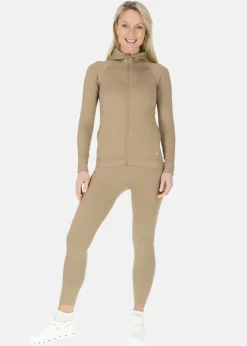 Online Swedemount Ribbed Seamless Fullzip Hood W Coffee