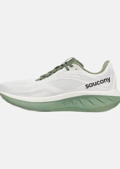 New Saucony RIDE 18 WHITE/OLIVINE