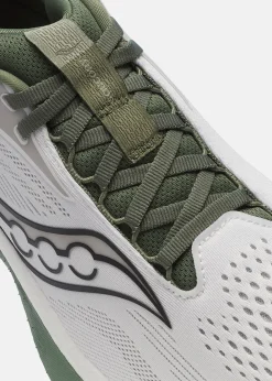 New Saucony RIDE 18 WHITE/OLIVINE