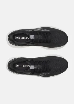 Best Saucony RIDE 18 BLACK/WHITE