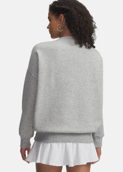 Clearance Under Armour Rival Flc OS Varsity Crew Mod Gray Light Heather