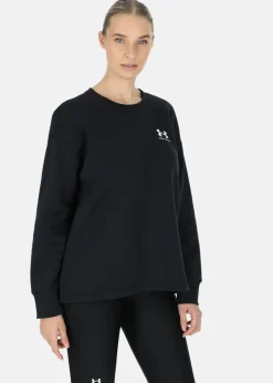 Discount Under Armour Rival Fleece Oversize Crew Black
