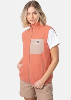 New Kari Traa ROTHE VEST PEACH PINK