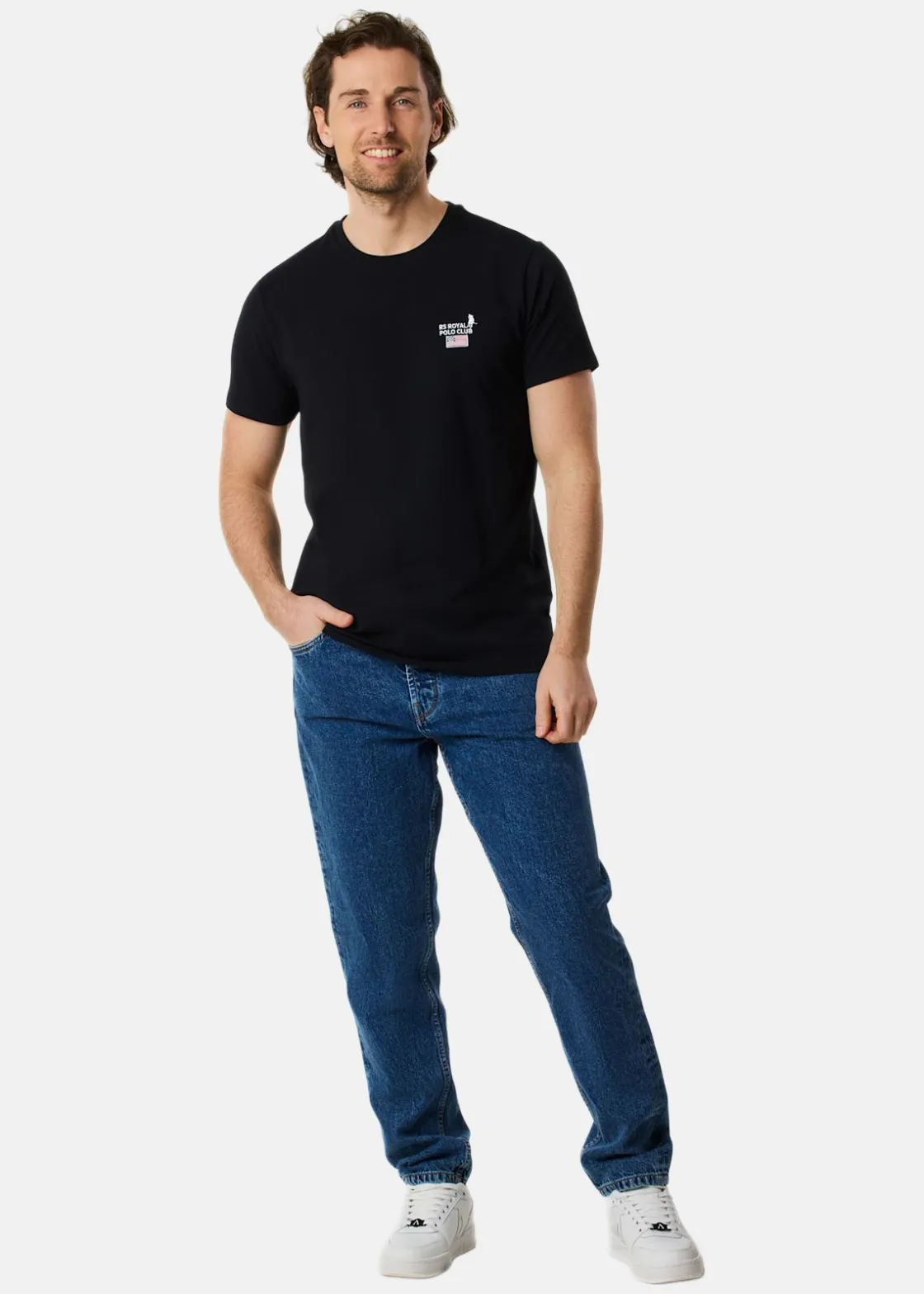 Hot RS Polo Crew Tee Black
