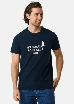 Hot RS Polo Logo Tee Dk. Navy