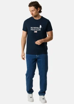 Hot RS Polo Logo Tee Dk. Navy