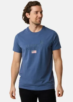 Discount RS Polo Logo Tee Denim Blue