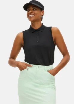 Outlet Röhnisch Rumie Sleeveless Poloshirt Black