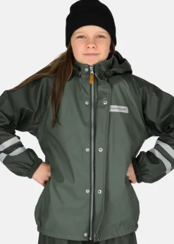 Swedemount Rusk Fleece Rain Set JR Olive/Dk Olive