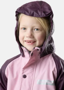 Online Swedemount Rusk Fleece Rain Set JR Lt Pink/Plum